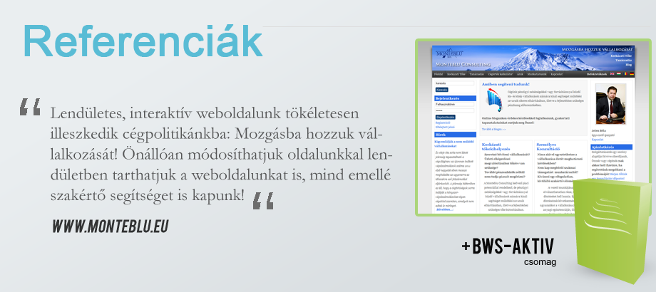 BWS AKTIV weboldalkészítés - facebook jelenlét, hírlevélküldés, hírek események